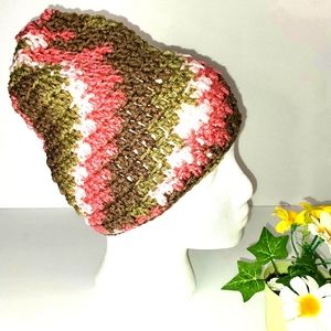 Pink beanie crochet💓